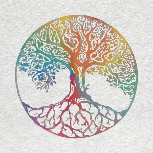 Multi Color Tree of Life by Bluepress